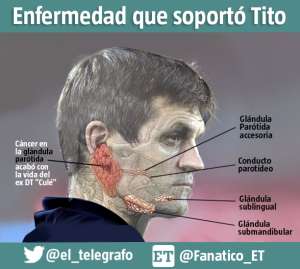 El entrenador de f&uacute;tbol soport&oacute; desde el 2011 el c&aacute;ncer que acab&oacute; con su vida. Foto: El Tel&eacute;grafo