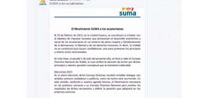 &iquest;Suma se aleja de la Mesa de la Unidad?