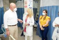 El vicepresidente Alfredo Borrero inspeccionó condiciones de unidades médicas de la provincia de Santa Elena