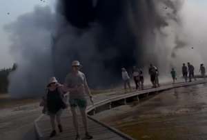El hecho provocó que varios turistas tengan que ser puestos a buen recaudo por los guardabosque de Yellowstone.