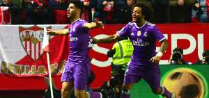 Real Madrid empata con Sevilla y rompe r&eacute;cord de imbatibilidad en Espa&ntilde;a